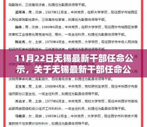 无锡最新干部任命公示流程及详解，参与公示活动全步骤指南