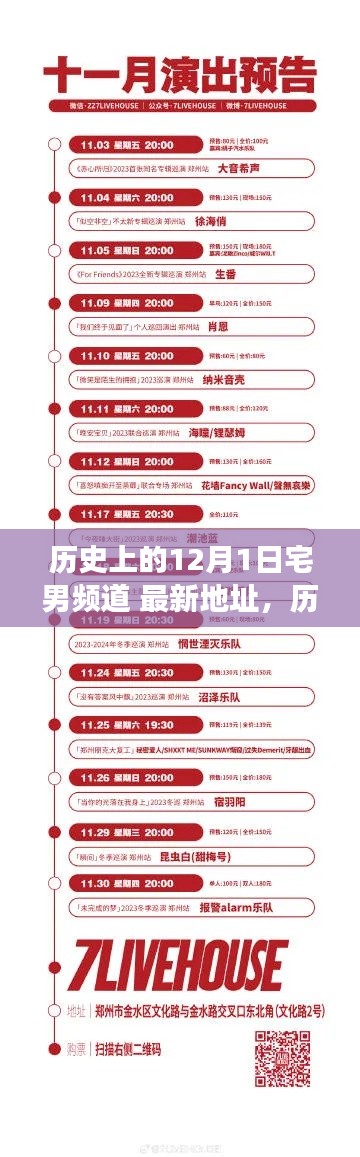 历史上的12月1日宅男频道回归，最新地址一网打尽！