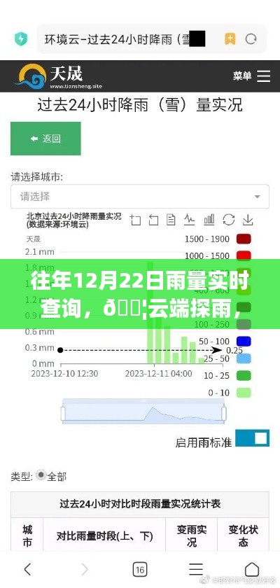 云端探雨，历年与实时雨量智能查询重塑生活体验