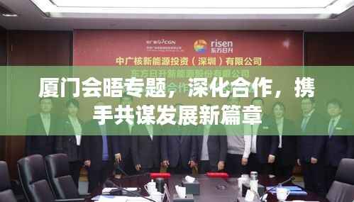 厦门会晤专题,深化合作,携手共谋发展新篇章