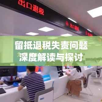 留抵退税失责问题深度解读与探讨